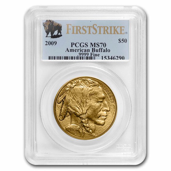 2009 1 oz Gold Buffalo MS-70 PCGS (FirstStrike®) 2009 1 oz Gold Buffalo MS-70 PCGS (FirstStrike®)