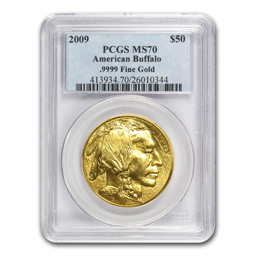 2009 1 oz Gold Buffalo MS-70 PCGS
