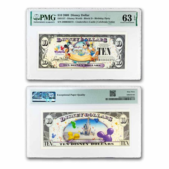 2009 $10.00 (D) Celebration Party CU-63 EPQ (DIS#157)