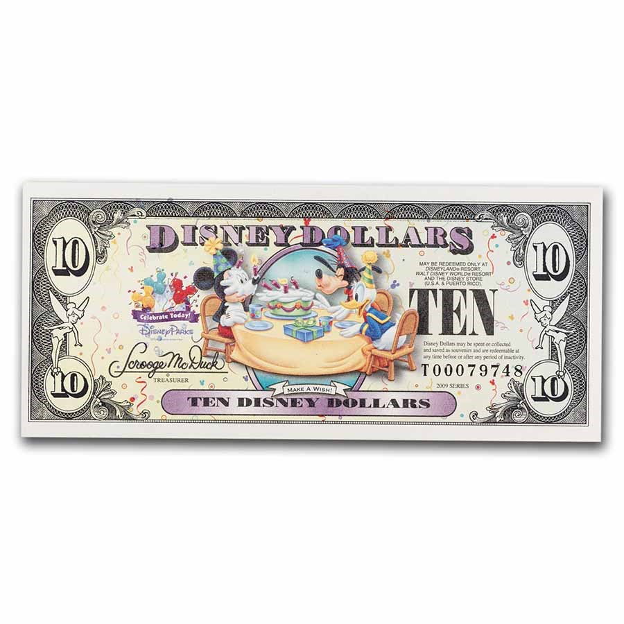 2009 $10.00 (T) Celebration Party CU (DIS#154)