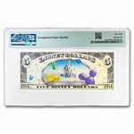 2009 $5.00 (A) Daisy & Minnie AU-58 EPQ PMG (DIS#156)