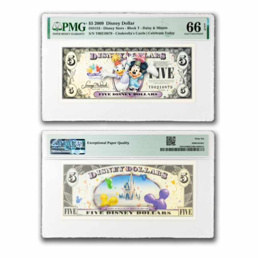 2009 $5.00 (T) Daisy & Minnie CU-66 EPQ PMG (DIS#153)