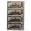 2009-A (F-Atlanta) $100 FRN CU (Fr#2187-F) 4 Note Sheet!