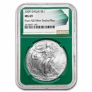 2009 American Silver Eagle MS-69 NGC (Green Holder)