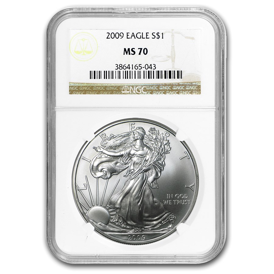 2009 American Silver Eagle MS-70 NGC