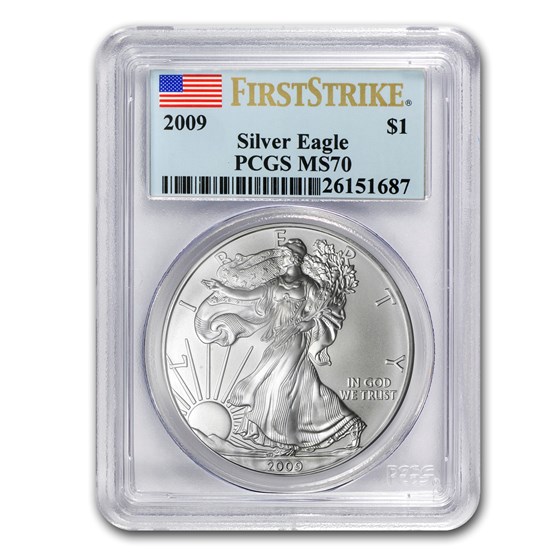 2009 American Silver Eagle MS-70 PCGS (FirstStrike®) 2009 American Silver Eagle MS-70 PCGS (FirstStrike®)