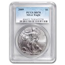 2009 American Silver Eagle MS-70 PCGS