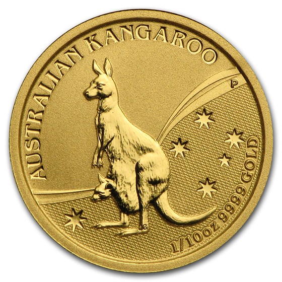 2009 Australia 1/10 oz Gold Kangaroo BU
