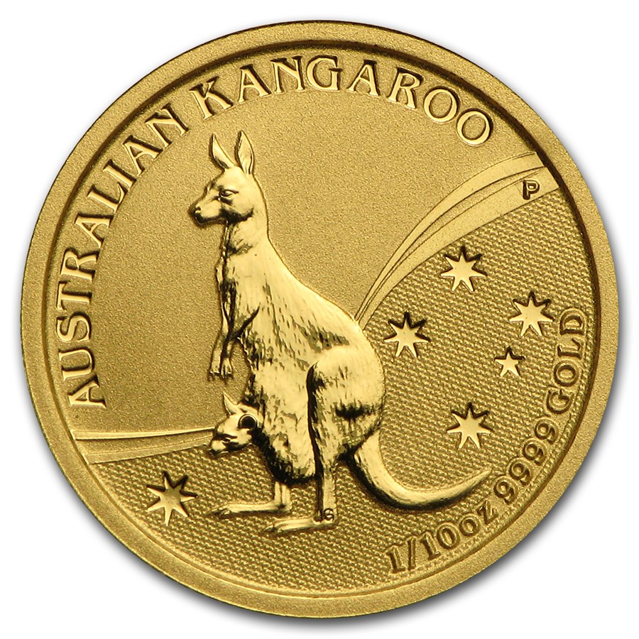 2009 Australia 1/10 oz Gold Kangaroo BU