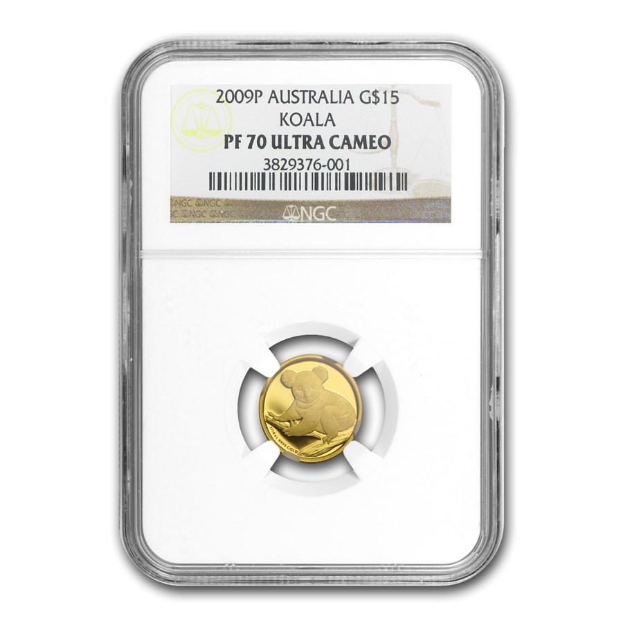2009 Australia 1/10 oz Gold Koala PF-70 NGC