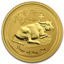 2009 Australia 1/10 oz Gold Lunar Ox BU (Series II)