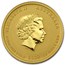 2009 Australia 1/10 oz Gold Lunar Ox BU (Series II)