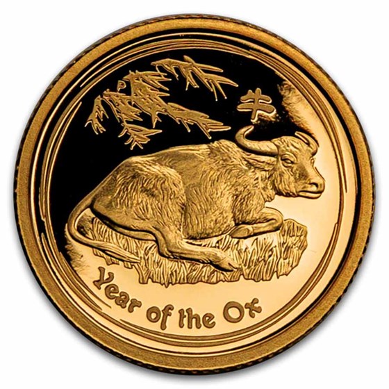 2009 Australia 1/10 oz Gold Lunar Ox Proof (Series II)