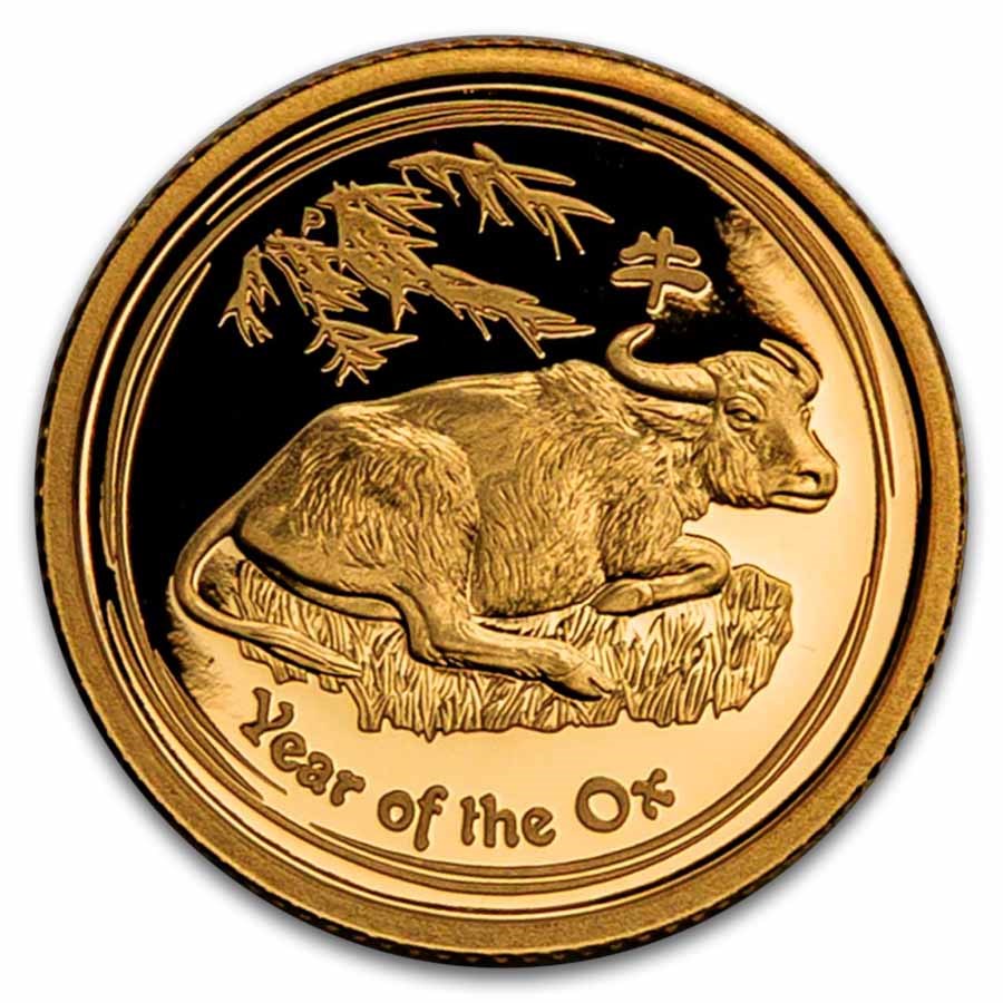 2009 Australia 1/10 oz Gold Lunar Ox Proof (Series II)