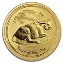 2009 Australia 1/2 oz Gold Lunar Ox BU (Series II)