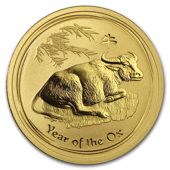 2009 Australia 1/2 oz Gold Lunar Ox BU (Series II)