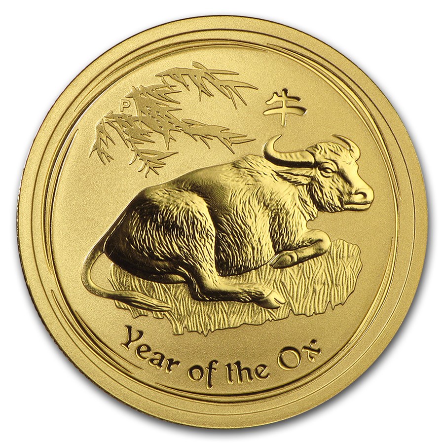 2009 Australia 1/2 oz Gold Lunar Ox BU (Series II)