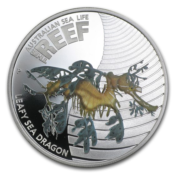 2009 Australia 1/2 oz Silver Leafy Sea Dragon Proof 2009 Australia 1/2 oz Silver Leafy Sea Dragon Proof