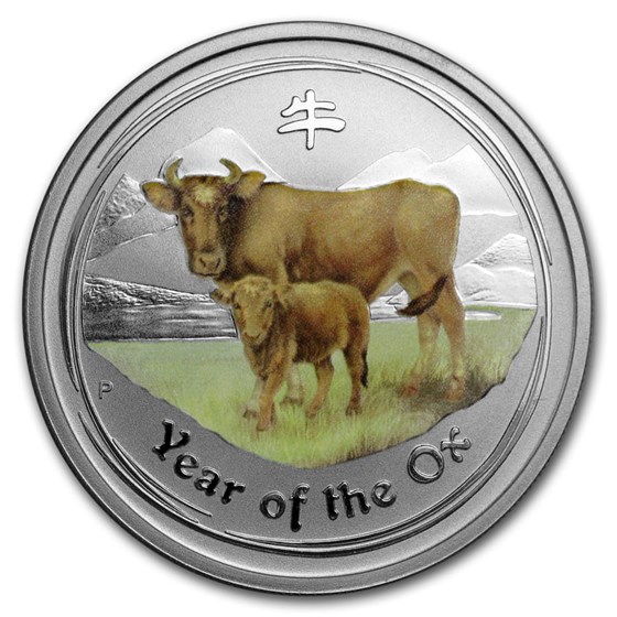 2009 Australia 1/2 oz Silver Ox BU (Series II, Colorized) 2009 Australia 1/2 oz Silver Ox BU (Series II, Colorized)