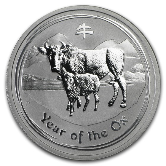 2009 Australia 1/2 oz Silver Year of the Ox BU (Series II)