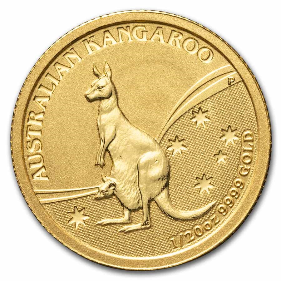 2009 Australia 1/20 oz Gold Kangaroo BU