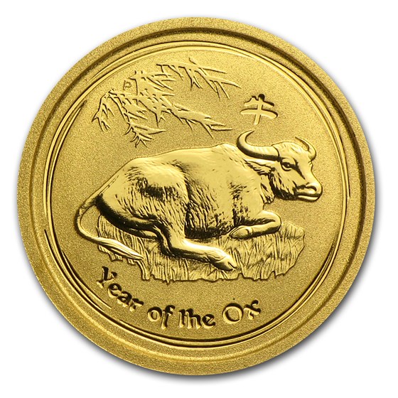 2009 Australia 1/20 oz Gold Lunar Ox BU (Series II) 2009 Australia 1/20 oz Gold Lunar Ox BU (Series II)