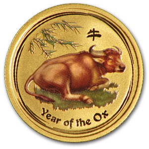 2009 Australia 1/20 oz Gold Lunar Ox BU (SII, Colorized) 2009 Australia 1/20 oz Gold Lunar Ox BU (SII, Colorized)