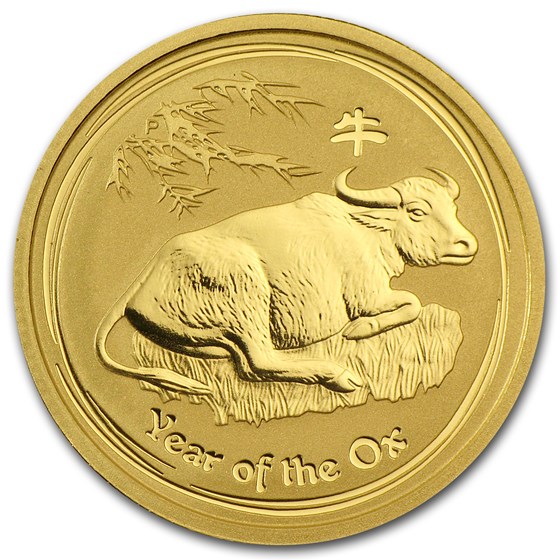 2009 Australia 1/4 oz Gold Lunar Ox BU (Series II) 2009 Australia 1/4 oz Gold Lunar Ox BU (Series II)