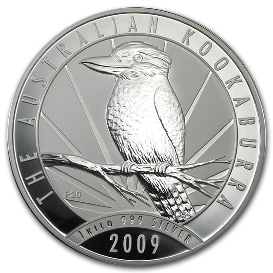 2009 Australia 1 kilo Silver Kookaburra BU 2009 Australia 1 kilo Silver Kookaburra BU