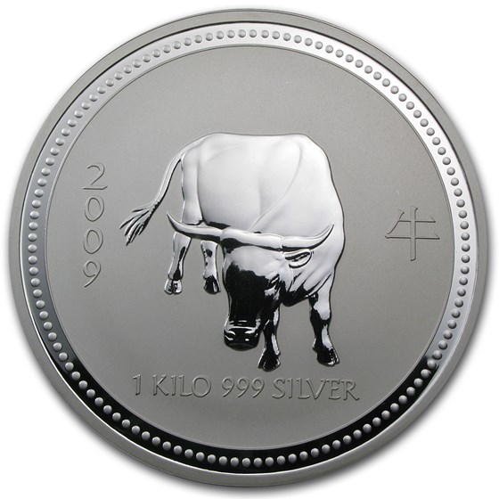 2009 Australia 1 kilo Silver Year of the Ox BU (Series I)