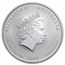 2009 Australia 1 oz Silver Ox BU (Series II, Gilded, In Capsule)