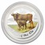 2009 Australia 10 oz Silver Colorized Year of the Ox BU (Scruffy)
