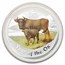 2009 Australia 10 oz Silver Colorized Year of the Ox BU (Scruffy)