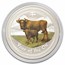 2009 Australia 10 oz Silver Colorized Year of the Ox BU (SII)
