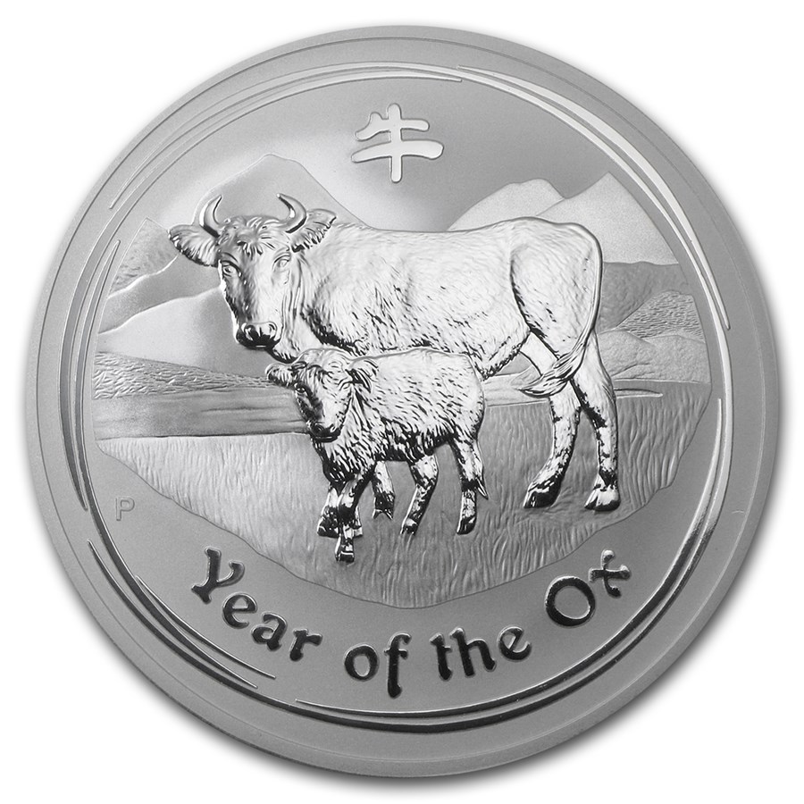 2009 Australia 10 oz Silver Year of the Ox BU (Series II)