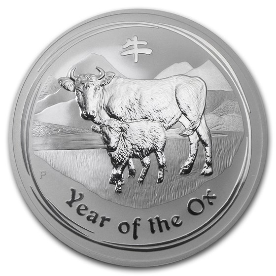 2009 Australia 10 oz Silver Year of the Ox BU (Series II) 2009 Australia 10 oz Silver Year of the Ox BU (Series II)