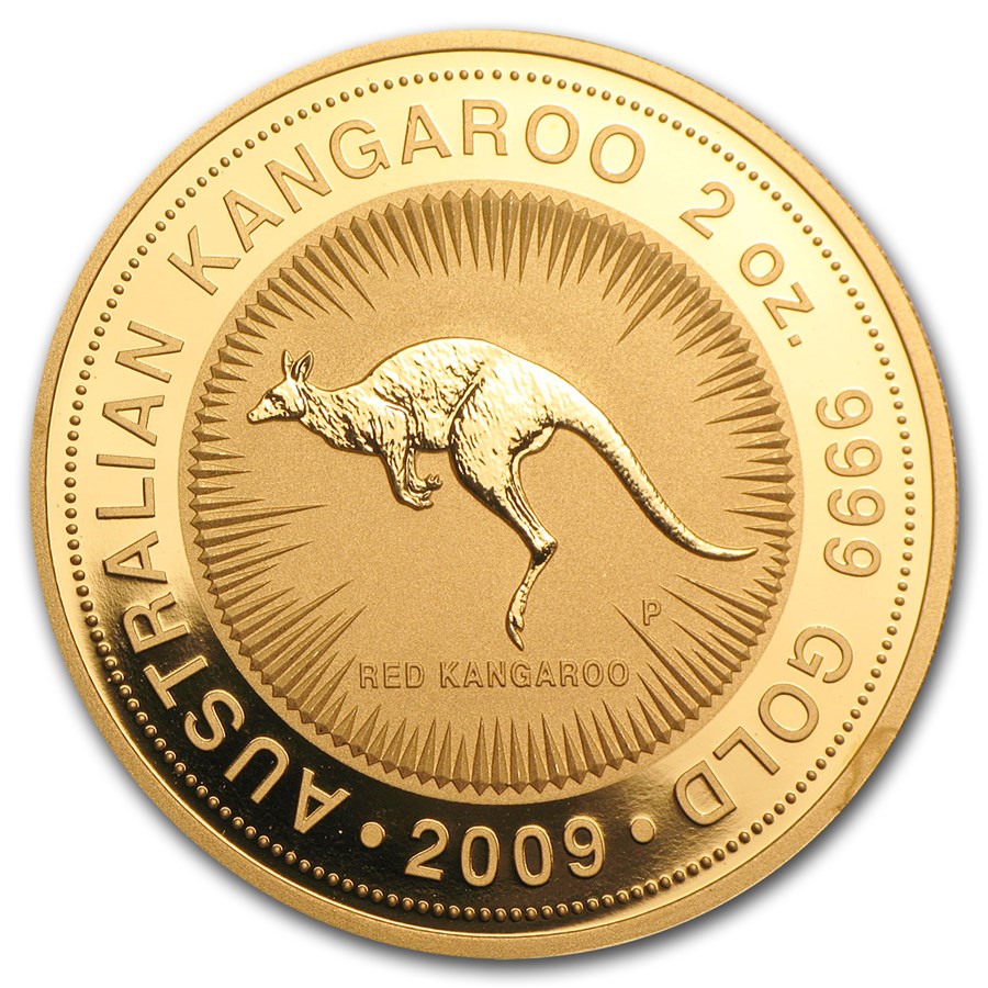 2009 Australia 2 oz Gold Nugget BU
