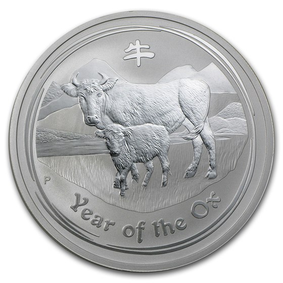 2009 Australia 2 oz Silver Year of the Ox BU (Series II) 2009 Australia 2 oz Silver Year of the Ox BU (Series II)