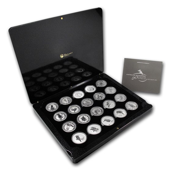 2009 Australia 20-Coin 1 oz Silver Kookaburra Set BU (20th Ann) 2009 Australia 20-Coin 1 oz Silver Kookaburra Set BU (20th Ann)