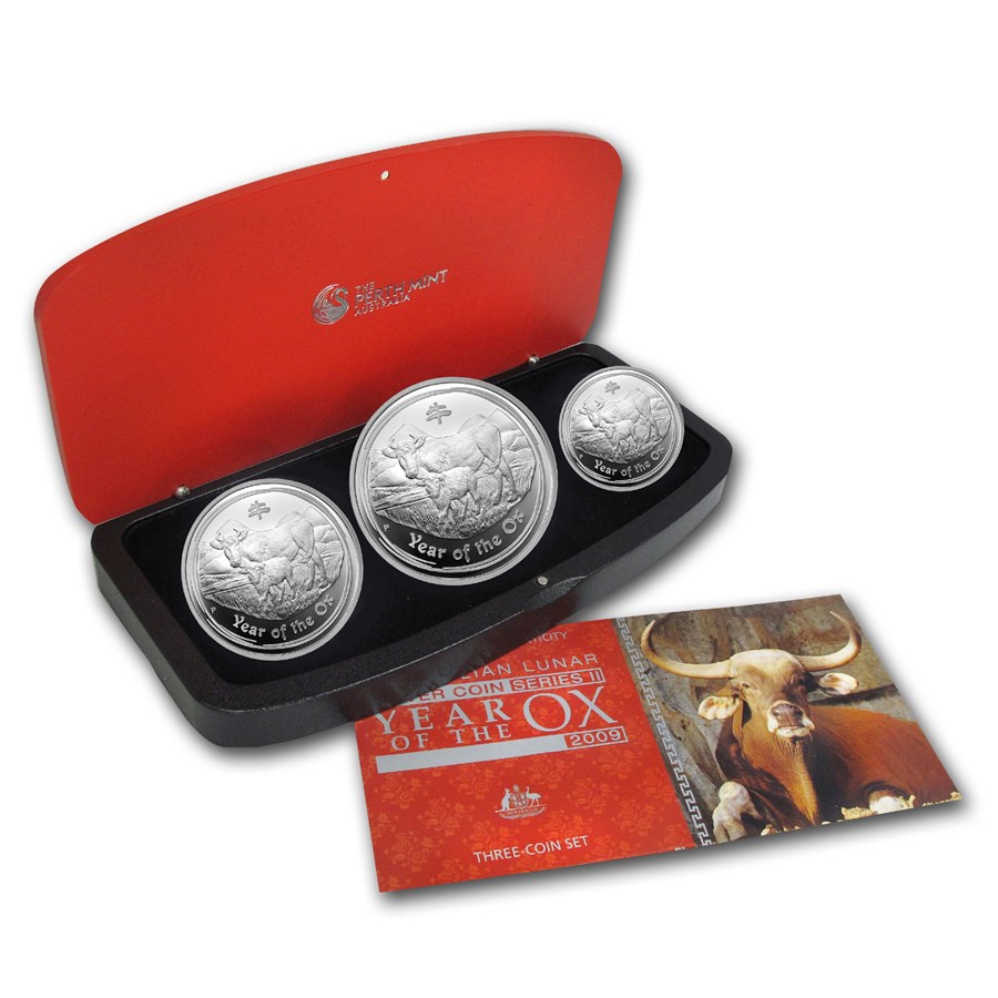 Buy 2009 Australia 3Coin Silver Year of the Ox Proof Set APMEX