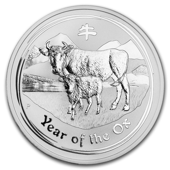 2009 Australia 5 oz Silver Year of the Ox BU (Series II) 2009 Australia 5 oz Silver Year of the Ox BU (Series II)