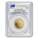 2009 Australia Gold Sovereign MS-70 PCGS (FS, First Year)