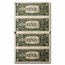 2009 (C-Philadelphia) $1 FRN CU (Fr#3000-A) 4 Note Uncut Sheet