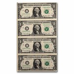 2009 (C-Philadelphia) $1 FRN CU (Fr#3000-A) 4 Note Uncut Sheet