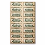 2009 (C-Philadelphia) $10 FRN CU (Fr#2041-C) 16 Note Uncut Sheet