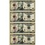2009 (C-Philadelphia) $10 FRN CU (Fr#2041-C) 4 Note Uncut Sheet