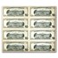 2009 (C-Philadelphia) $10 FRN CU (Fr#2041-C) 8 Note Uncut Sheet