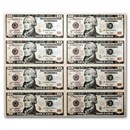 2009 (C-Philadelphia) $10 FRN CU (Fr#2041-C) 8 Note Uncut Sheet