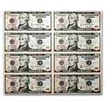 2009 (C-Philadelphia) $10 FRN CU (Fr#2041-C) 8 Note Uncut Sheet