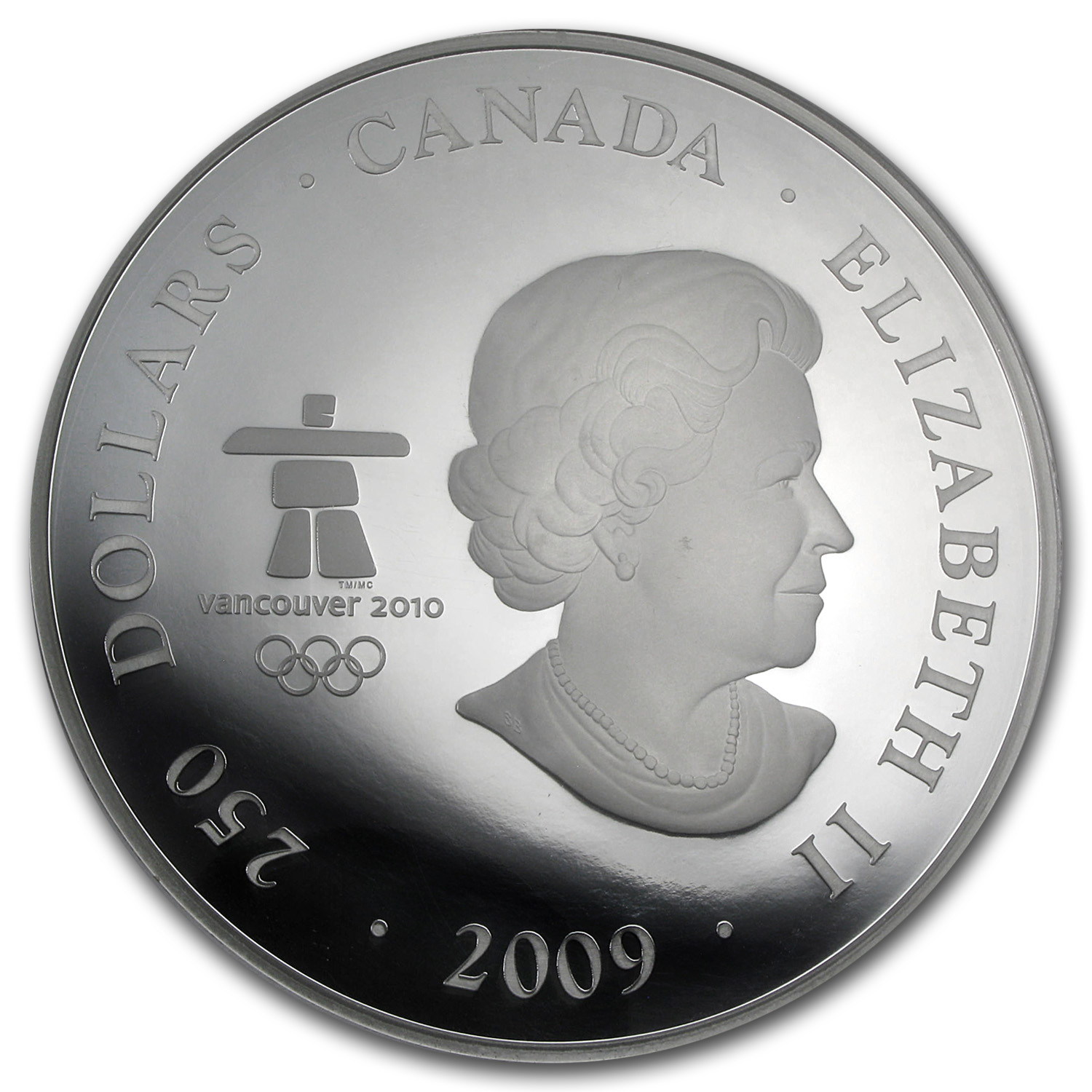 Buy 2009 Canada 1 kilo Silver $250 Olympics Modern Canada PF-69
